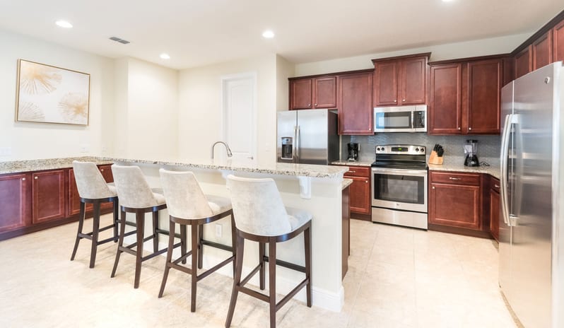 Encore Resort - Ten Bedroom Villa Kitchen Island